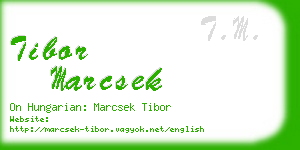 tibor marcsek business card